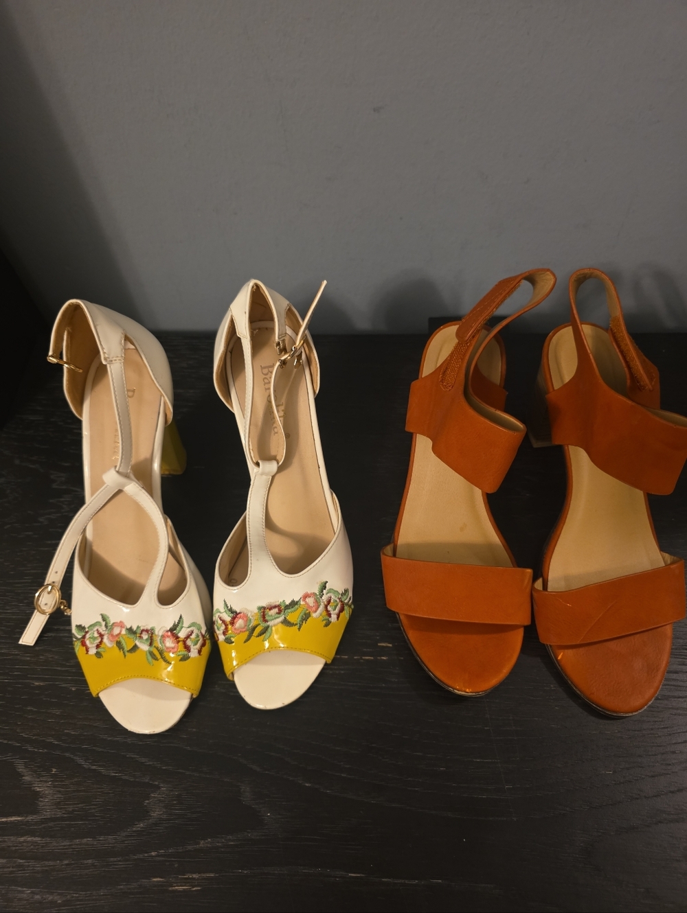 Soda Sandals + Barolika Floral Heels Bundle | Size 8 Barolika Size 40